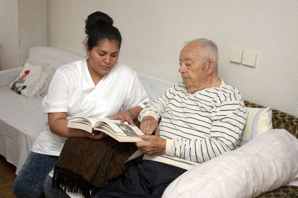 old man, seniors, nursing